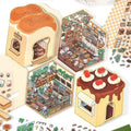 Animal Store – 3D Miniature Sticker Scenes - 4 Theme Sets: Café | Sushi Restaurant | Dessert House | Bakery