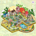 Forest Farm Series– Plus 3D DIY Miniature Sticker Scenes - 2 Theme Sets: Forest Time | Forest Farm