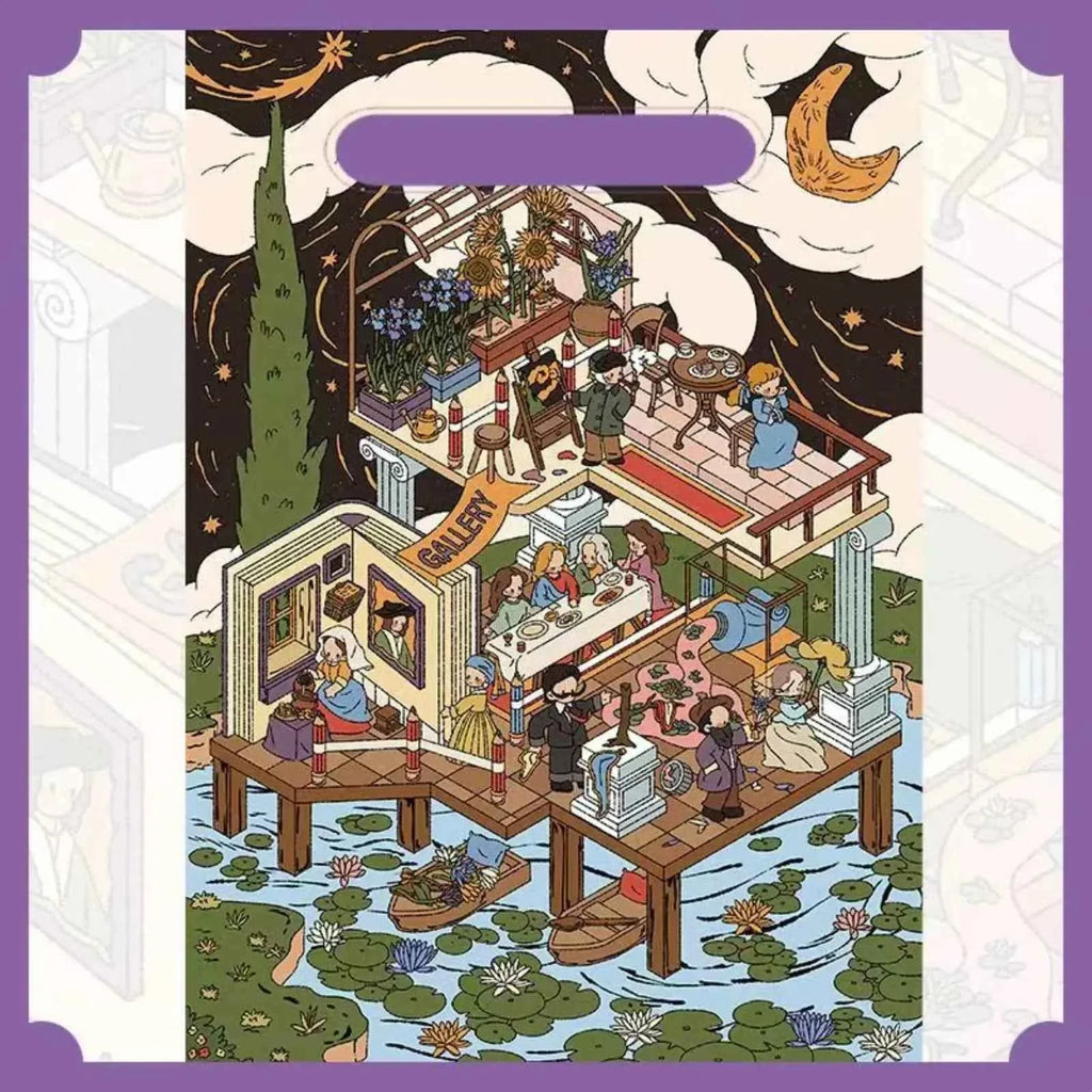 Original 2.0 Plus – 3D DIY Miniature Sticker Scenes - 4 Theme Sets: Cinderella's Story | Ward 444 Mysteries | The End is Nigh | Museum Magic Night