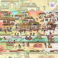 Plus Floral Series – 3D Miniature Sticker Scenes - 4 Theme Sets: Street Corner Flower Shop | Peach Blossom Villa | Prairie Farmhouse | Ancient Town