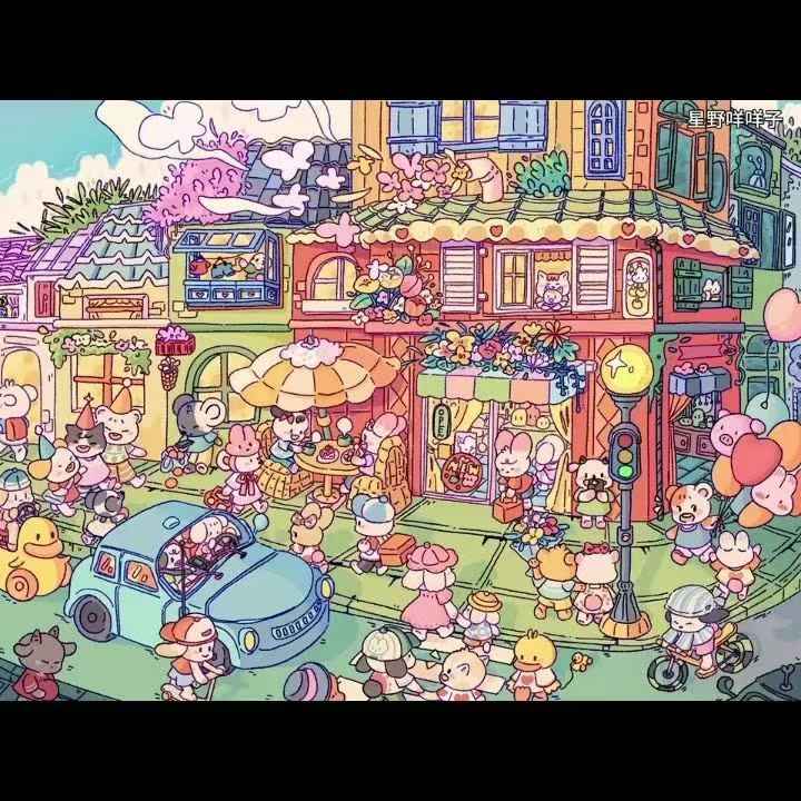 Plus Floral Series – 3D Miniature Sticker Scenes - 4 Theme Sets: Street Corner Flower Shop | Peach Blossom Villa | Prairie Farmhouse | Ancient Town