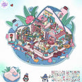 Plus Burger King & Witch House – 3D Miniature Sticker Scenes - 2 Theme Sets: Burger King | Witch House