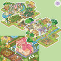 Plus Granny's Countryside – 3D Miniature Sticker Scenes - 3 Theme Sets: Granny's Home | Granny's Orchard | My Farm