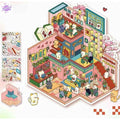 Plus Cozy Home – 3D Miniature Sticker Scenes - 2 Theme Sets: Cozy Home | Game Room