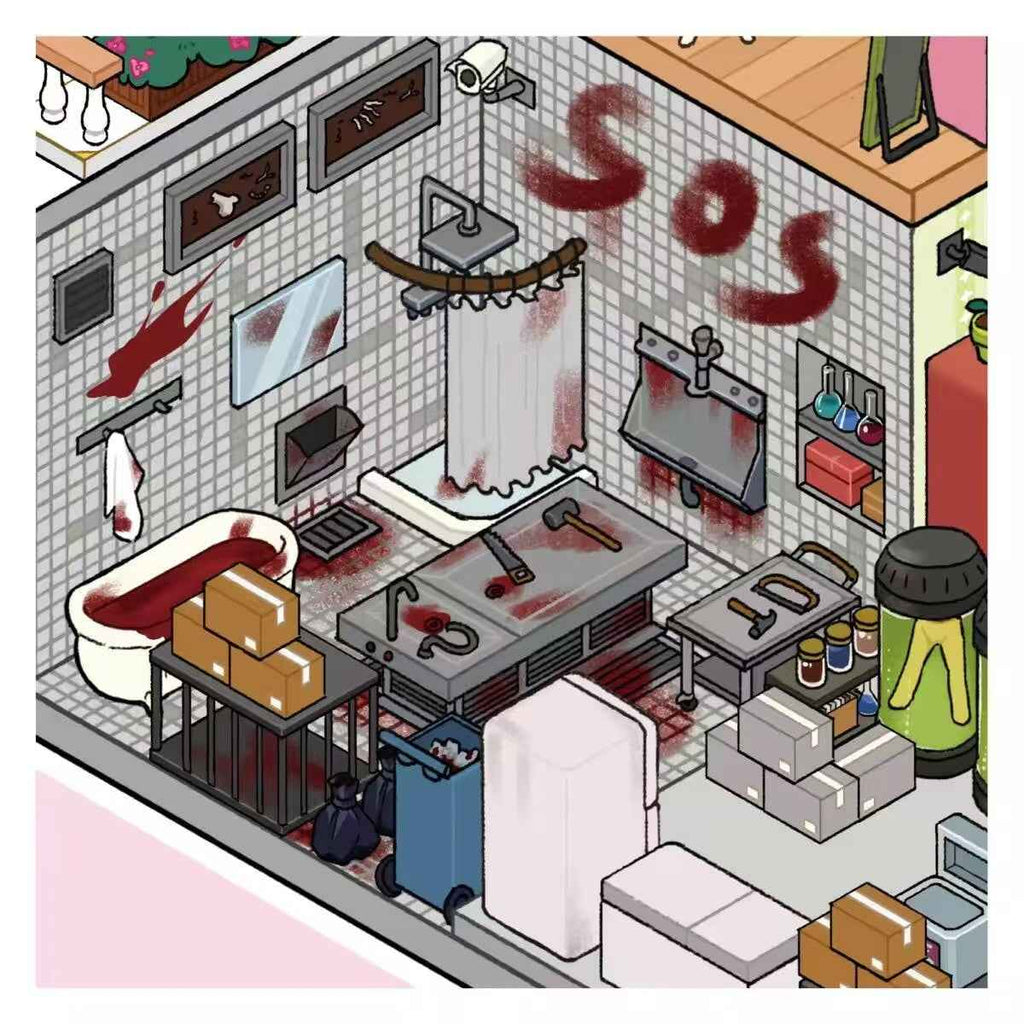 Plus Cozy Home – 3D Miniature Sticker Scenes - 2 Theme Sets: Cozy Home | Game Room
