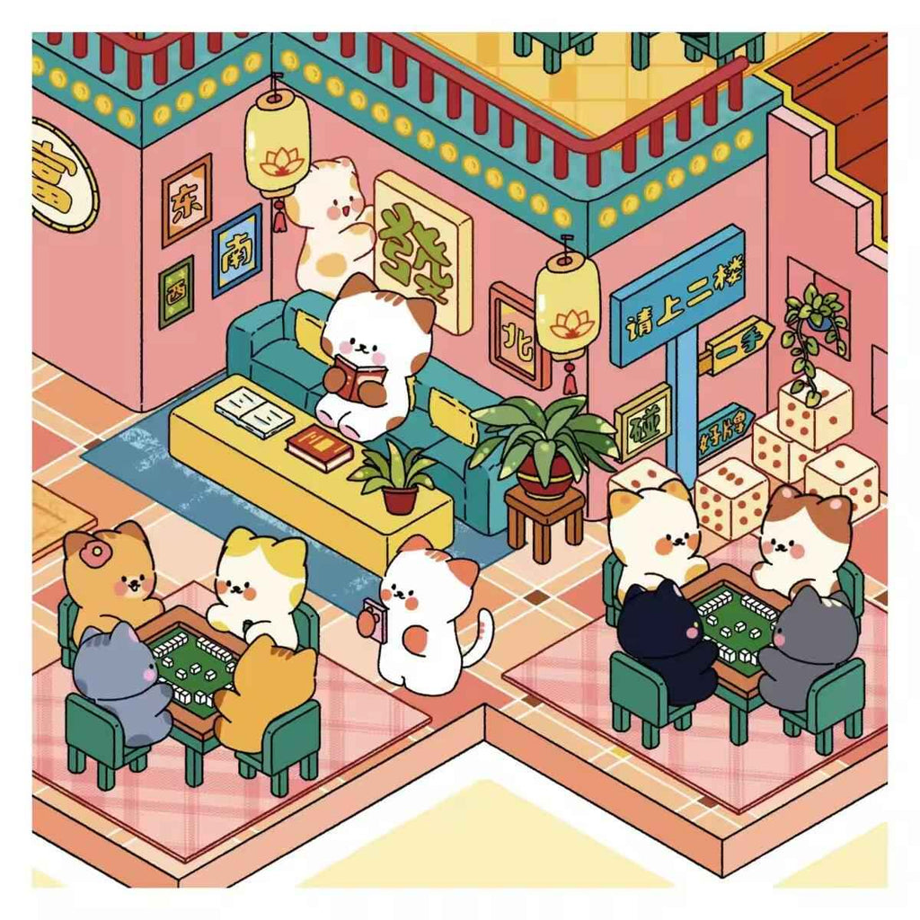Plus Cozy Home – 3D Miniature Sticker Scenes - 2 Theme Sets: Cozy Home | Game Room