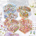 Plus Cozy Home – 3D Miniature Sticker Scenes - 4 Theme Sets: Dream Home | Capybara Home | Sweetheart Cottage | Panda House