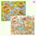 Plus Water Market – 3D Miniature Sticker Scenes - 2 Theme Sets: Water Market | Peach Garden Winery
