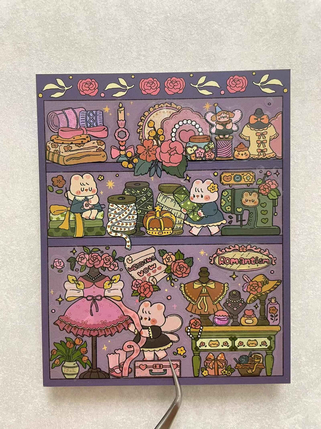 Cute Bunny Mini 1.0 – 3D Miniature Sticker Scenes - 4 Theme Sets
