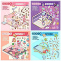 Childhood Dreams 3D Isometric Room Stickers - 4 Theme Sets: Pool Party | Arcade | Pink Loft | Dessert Street