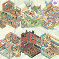 Bar and Art Museum – 3D Miniature Sticker Scenes - 6 Theme Sets: Bar | Art Museum | Courtyard | Boxing Gym | Sushi Restaurant | Abandoned School