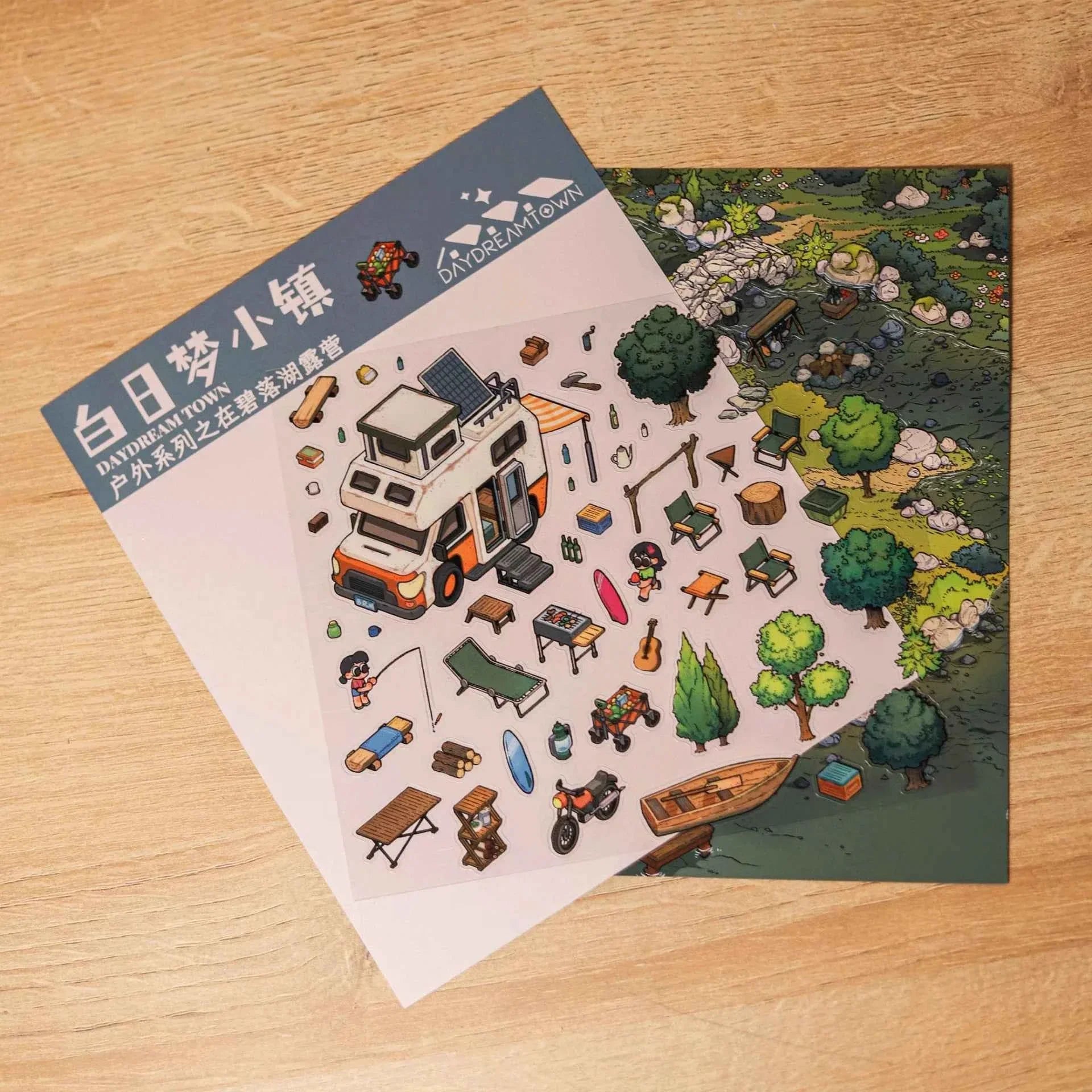 Original 3D Stickers - Dream Town Series: 4 Theme Sets - Outdoor Camping | Dream Cottage | Dream Treehouse 1.0 | Dream Treehouse 2.0