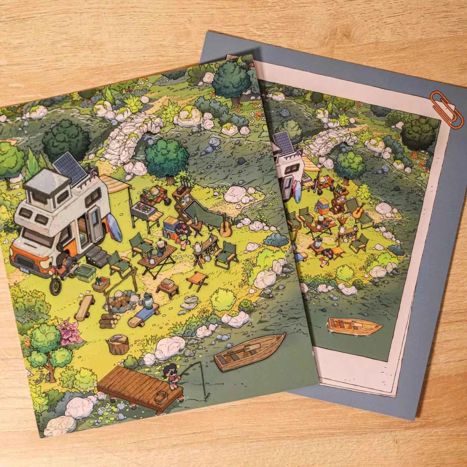 Original 3D Stickers - Dream Town Series: 4 Theme Sets - Outdoor Camping | Dream Cottage | Dream Treehouse 1.0 | Dream Treehouse 2.0