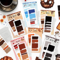 Pixel Beads Food Series – Mini Size 3D Sticker Scenes - 6 Theme Sets: Coffee | Moka Pot | Ice Cream | Pretzel | Croissant | Cherry Cake