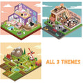 Mystery Town 3D Room Stickers - All 3 Themes: Coffee Shop | Happy Farming | Dream House