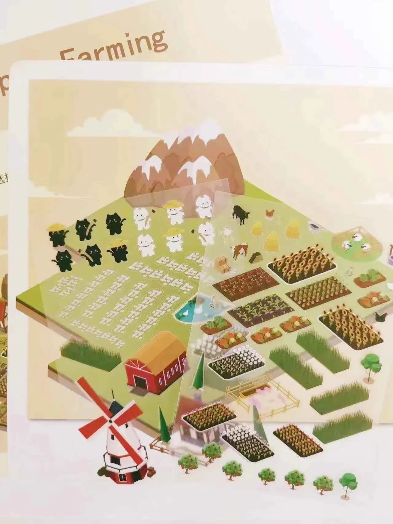 Mystery Town 3D Room Stickers - All 3 Themes: Coffee Shop | Happy Farming | Dream House
