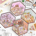 Korean Style Puppy 3D Room Stickers - 4 Theme Sets: Puppy Clothing Shop | Puppy House | Puppy Dessert Shop | Puppy Library