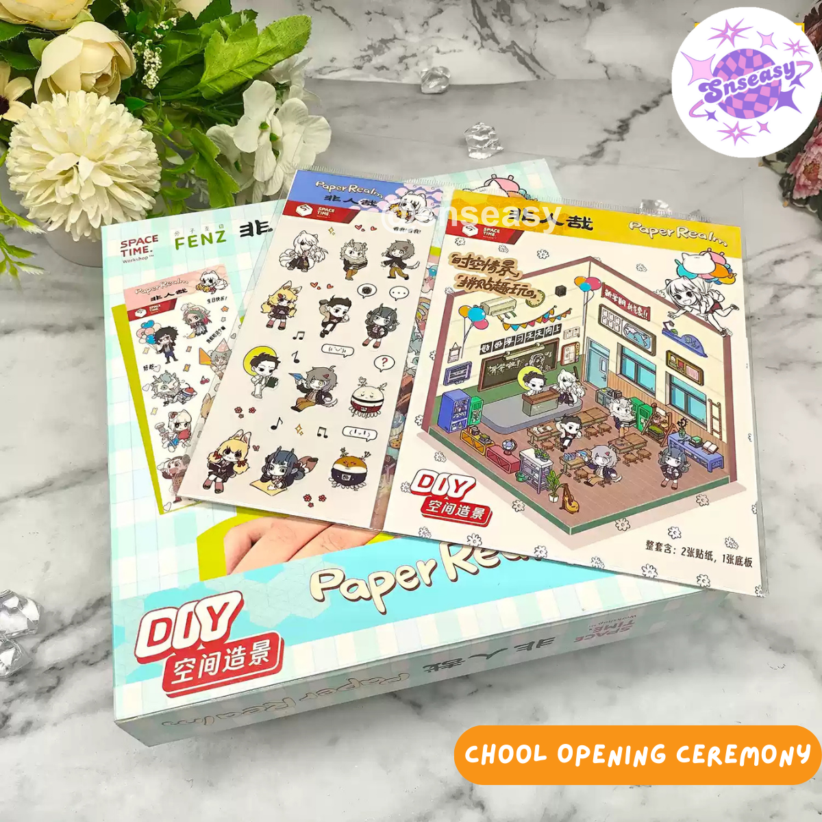 Orcs and Elves 3D Isometric Room Stickers - 8 Theme Sets: Dragon’s Castle | Elf's Daily Work | School Opening Ceremony | Happy Birthday | Birthday Party | Deer Man's Shop | Autumn BBQ | Mooncake Factory