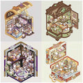 Magical Realm 3D Isometric Room Stickers - 4 Theme Sets: Book of Magic House | Treasure Chest Magic Restaurant | Treasure Chest Paradise | Cabinet Wonderland