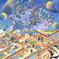 Space Exploration – Plus Size 3D Miniature Scene Stickers – 2 Theme Sets: Space Station | Space Research Institute