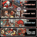 Horror Adventure Series – 3D Miniature Scene Stickers – 4 Theme Sets: Adventurers’ Guild | Labyrinth Quest | Wedding with a Ghost Bride | Vampire Family