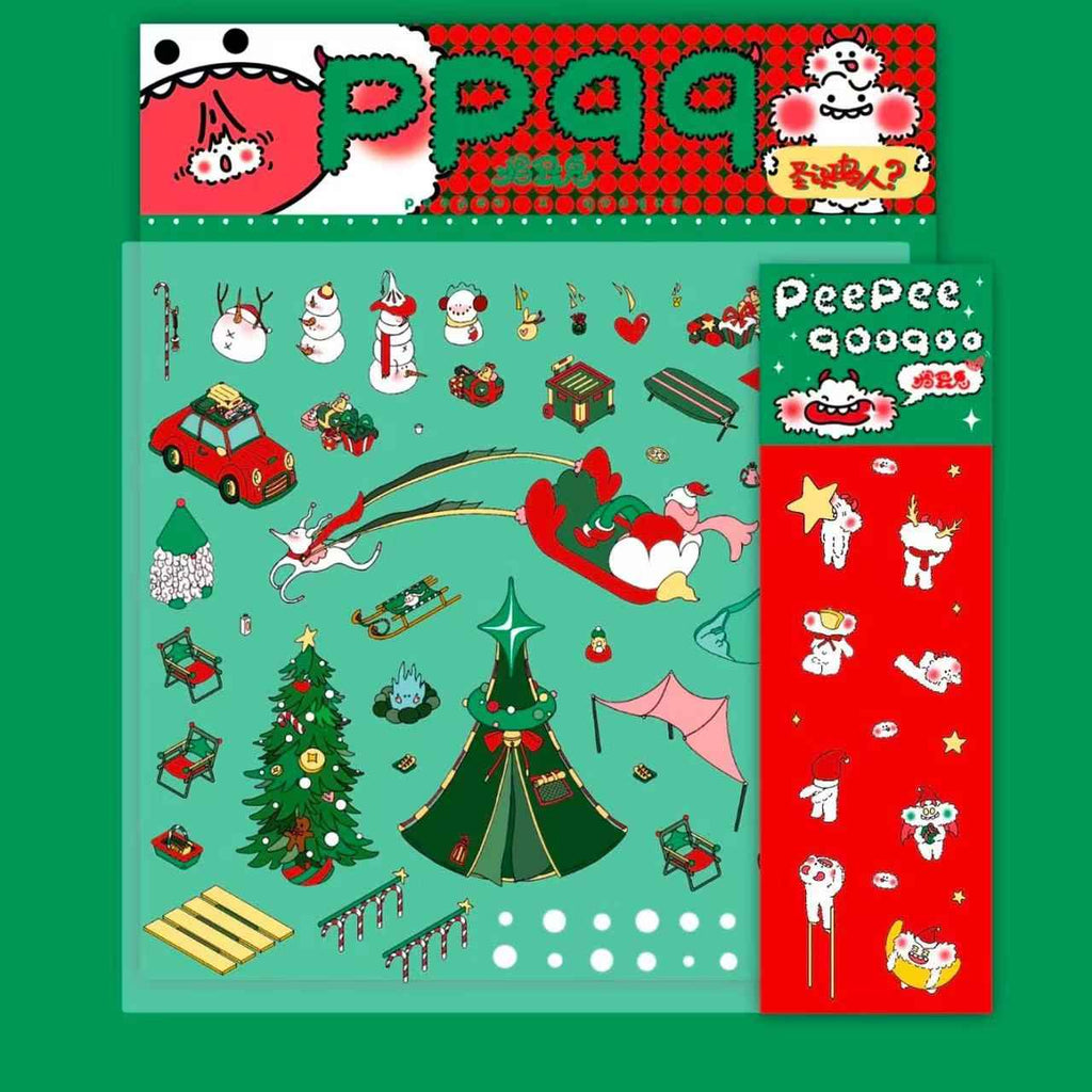 Mischief Maker Series 3D Isometric Room Stickers - 6 Theme Sets: Christmas Party | Candy House | Our Home | Valentine's Beach | Dessert Shop | Halloween Wonderland with Luminous