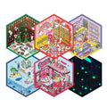 Mischief Maker Series 3D Isometric Room Stickers - 6 Theme Sets: Christmas Party | Candy House | Our Home | Valentine's Beach | Dessert Shop | Halloween Wonderland with Luminous