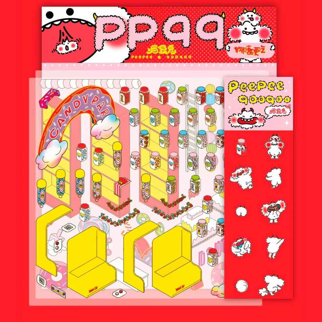 Mischief Maker Series 3D Isometric Room Stickers - 6 Theme Sets: Christmas Party | Candy House | Our Home | Valentine's Beach | Dessert Shop | Halloween Wonderland with Luminous