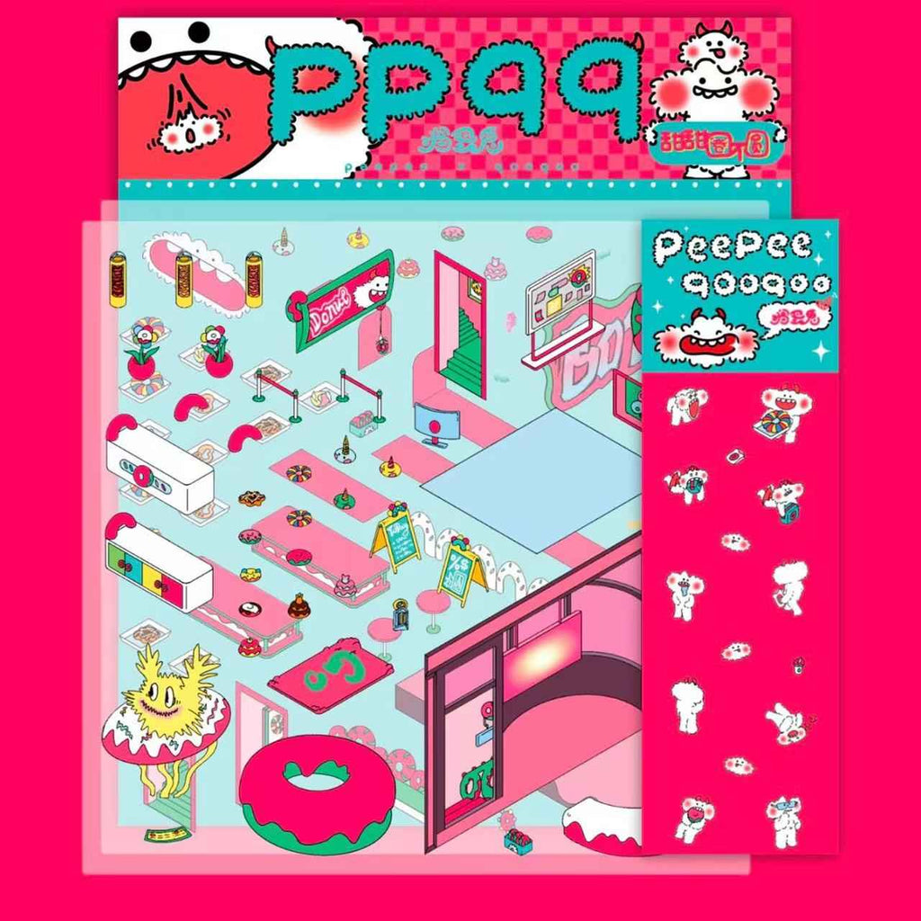 Mischief Maker Series 3D Isometric Room Stickers - 6 Theme Sets: Christmas Party | Candy House | Our Home | Valentine's Beach | Dessert Shop | Halloween Wonderland with Luminous