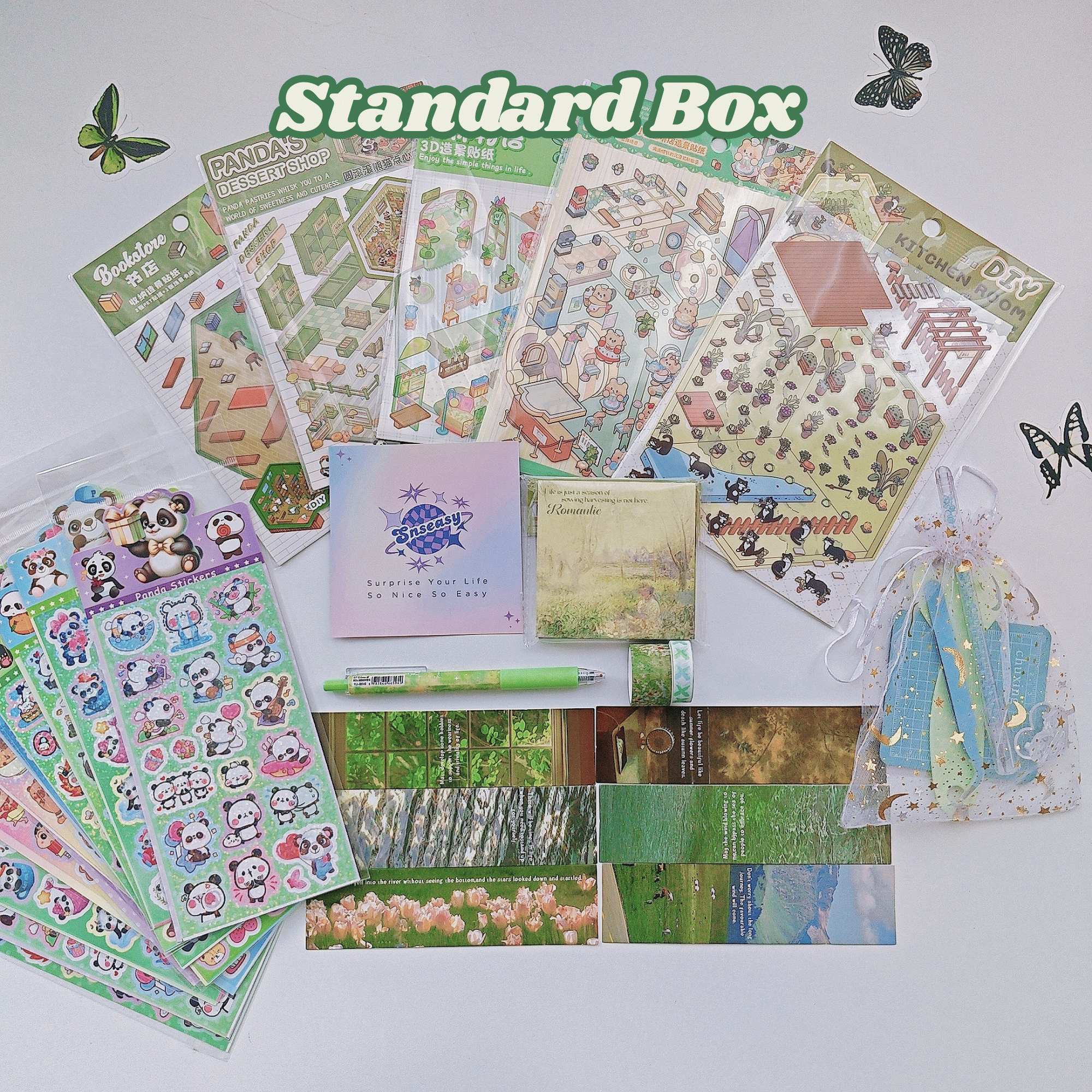 "Lucky Spring" Scene Sticker Box