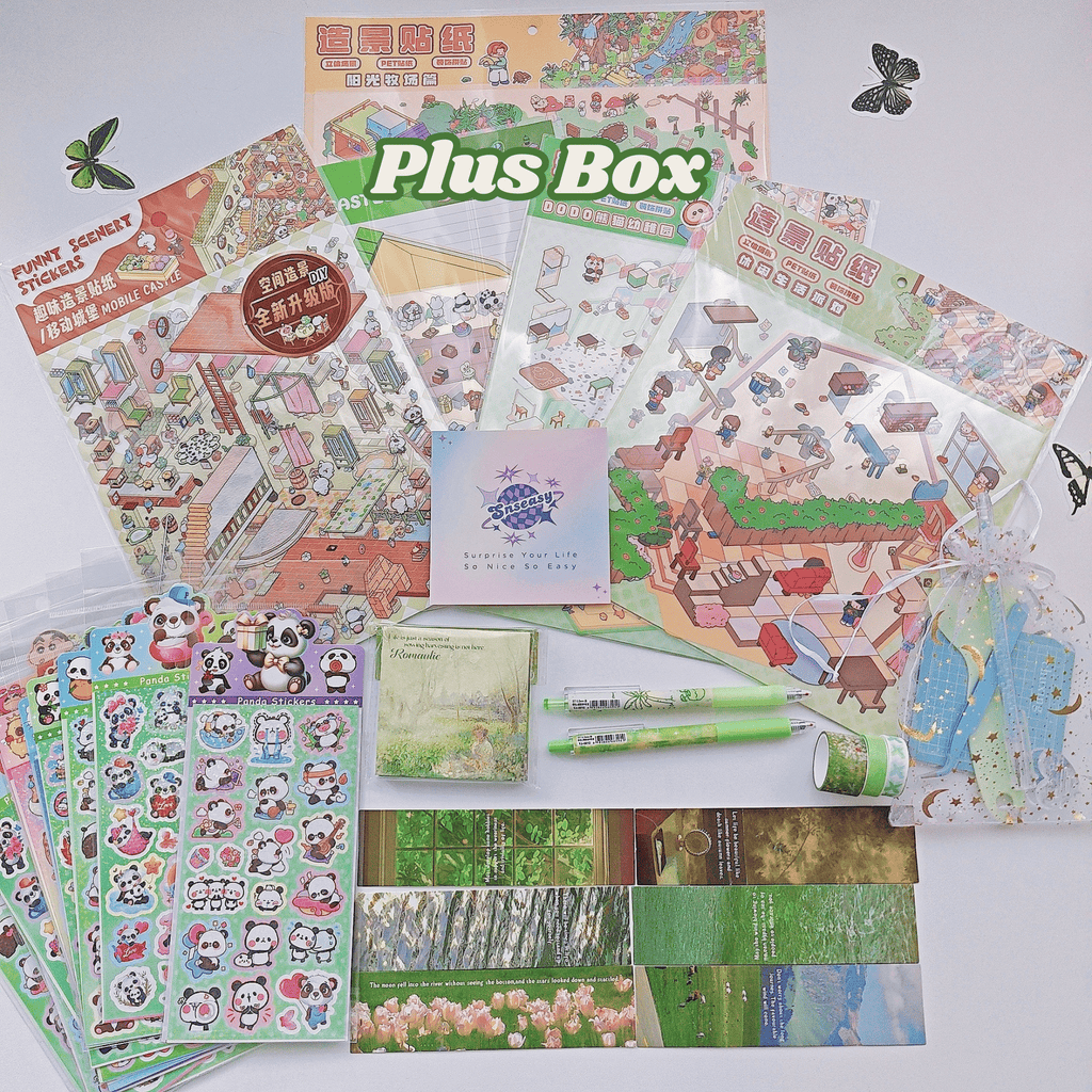 "Lucky Spring" Scene Sticker Box