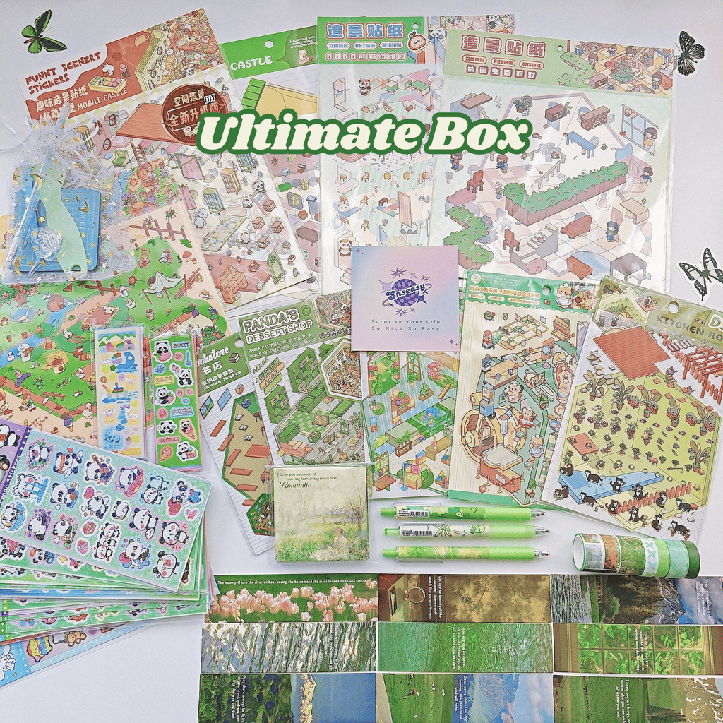 "Lucky Spring" Scene Sticker Box