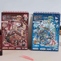 Horror Adventure Plus 3D Scene Stickers Scrapbook - 16 Unique Themes: Red Book (8 Themes) | Blue Book (8 Themes)