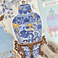 Plus Antique Restoration 2.0 – 3D Miniature Scene Sticker  – 2 Theme Sets: Blue-and-White Porcelain Vase | Phoenix Crown