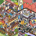 3-Story Grand Buildings 4.0 – Dream Home 3D Room Stickers Scene 2 Themes: Bunny Forest Treehouse | Penguin Can Apartment
