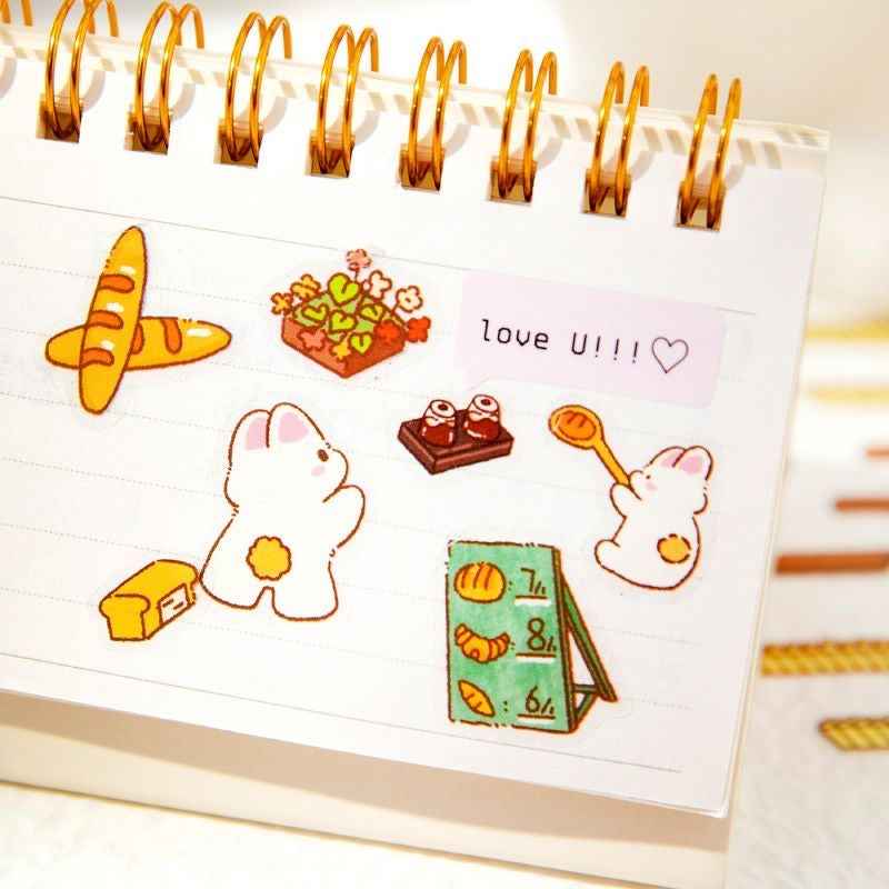 Cute Bunny 2.0 Shop Simulation – 3D Isometric Room Stickers Scene 4 Themes: Coffee Shop | Chocolate House | Cake Shop | Bread Shop