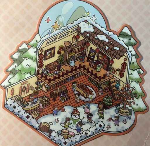 3-Story Grand Buildings 5.0 – Animal Business Simulation Stickers Scene – 4 Themes: Bear Coffee | Panda Preschool | Capybara Game | Bunny Castle