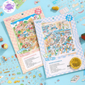 Gourmet Town – 3D Miniature Scene Stickers (Plus Size) – 2 Theme Sets: Gourmet Supermarket | Gourmet Street