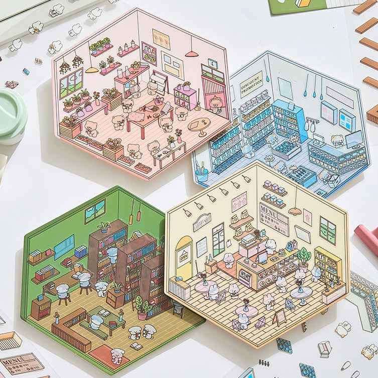 3D Stickers Scene - All 16 Themes | Version 1.0, 2.0, 3.0, 4.0 Sets