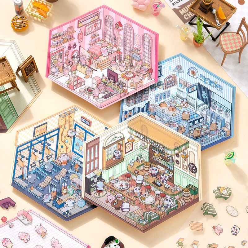 3D Stickers Scene - All 16 Themes | Version 1.0, 2.0, 3.0, 4.0 Sets