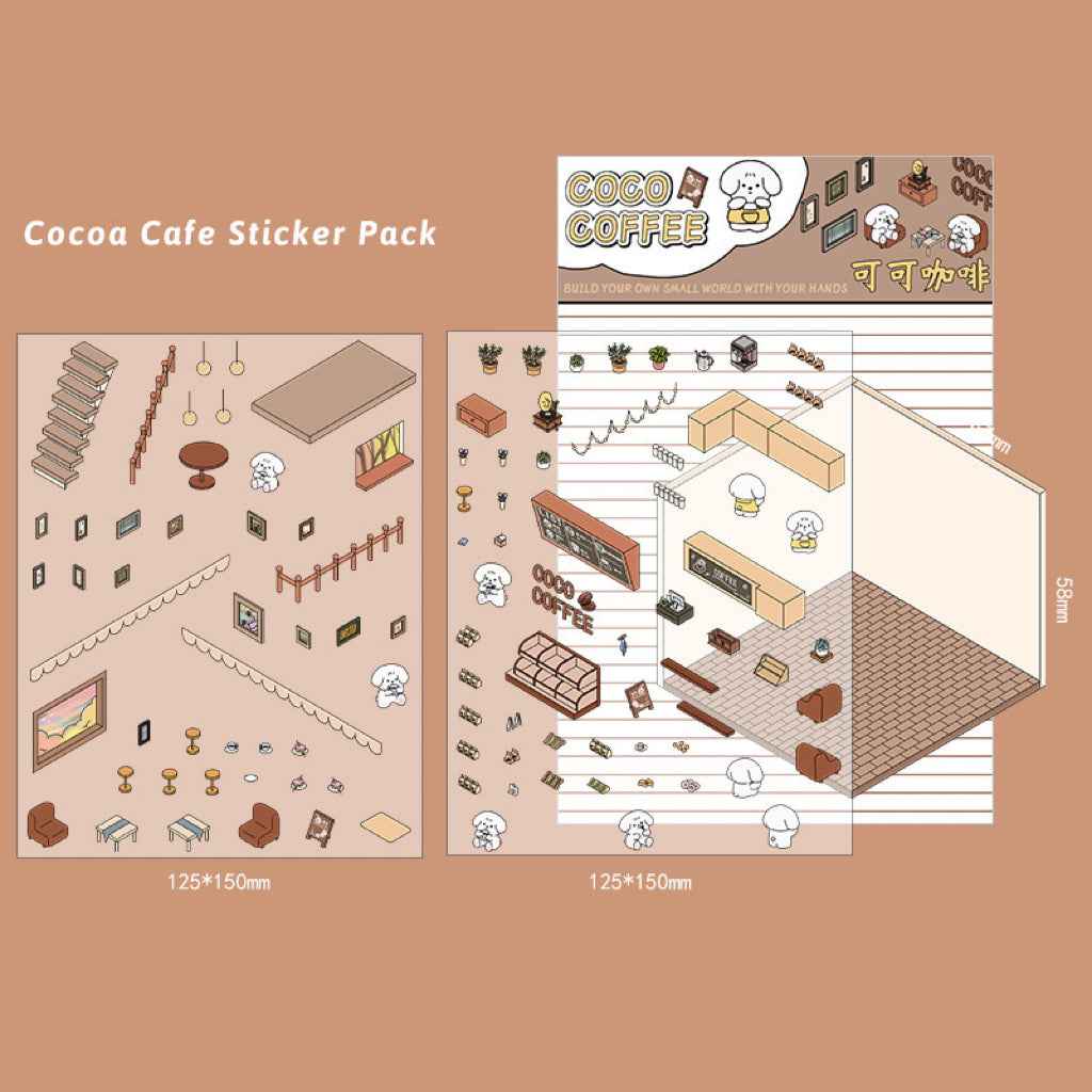 3D Stickers Scene - All 16 Themes | Version 1.0, 2.0, 3.0, 4.0 Sets