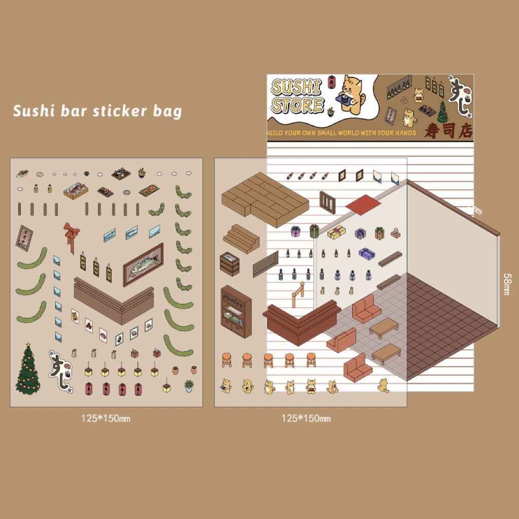 3D Stickers Scene - All 16 Themes | Version 1.0, 2.0, 3.0, 4.0 Sets
