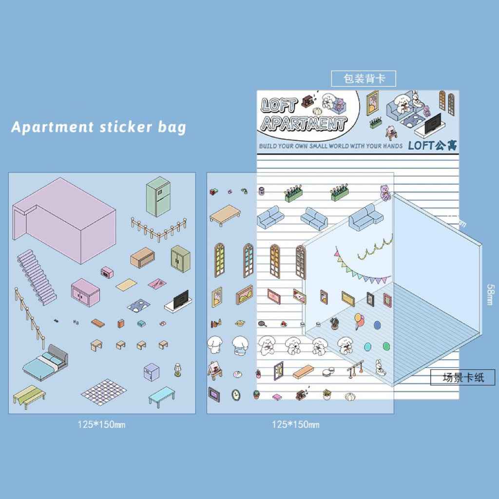3D Stickers Scene - All 16 Themes | Version 1.0, 2.0, 3.0, 4.0 Sets