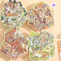 Animal Fairy Tale 2-Floor – 3D Sticker Scenes - 4 Theme Sets: Animal Room | Animal Party | Animal Farm | Animal Castle