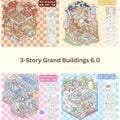 3-Story Grand Buildings 6.0 – 3D Sticker Scenes - 4 Theme Sets: Technisches Museum | Fun Ski Resort | Wonder Aquarium | Kapi Theater