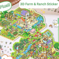 Farm & Ranch Plus Edition – 3D DIY Sticker Scenes - 2 Theme Sets: Happy Farm | Sunshine Ranch