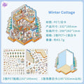 Four Seasons Cottage – 3D Miniature Sticker Scenes - 4 Theme Sets: Spring Cottage | Summer Cottage | Autumn Cottage | Winter Cottage