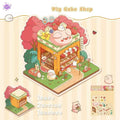 Cute Animals 12.0 – 3D Miniature Sticker Scenes - 4 Theme Sets: Cat BBQ Shop | Penguin Ice House | Bear Flower Shop | Piggy Cake Shop