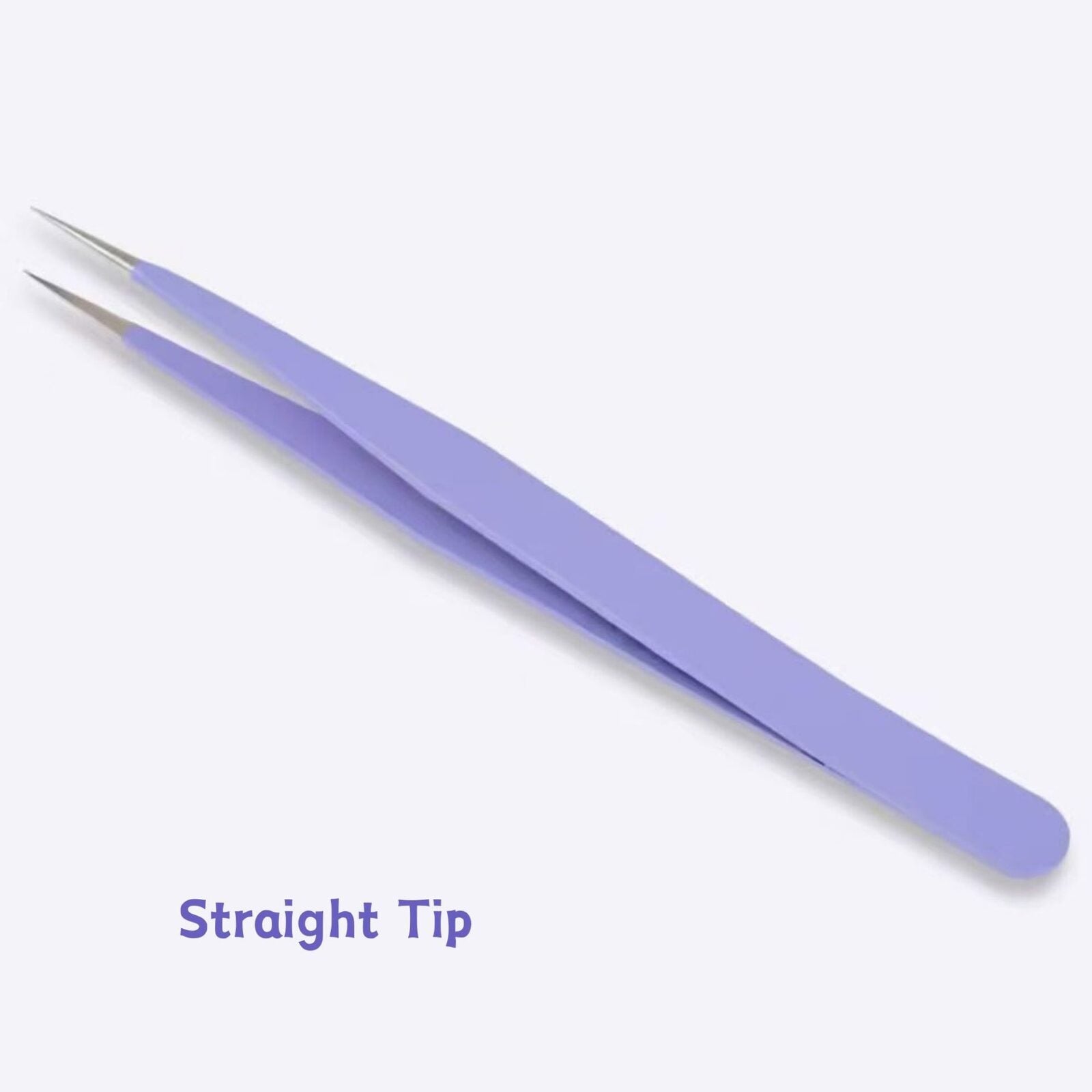 12MM Purple Stainless Steel DIY Tweezers, Straight Tip | Curved Tip