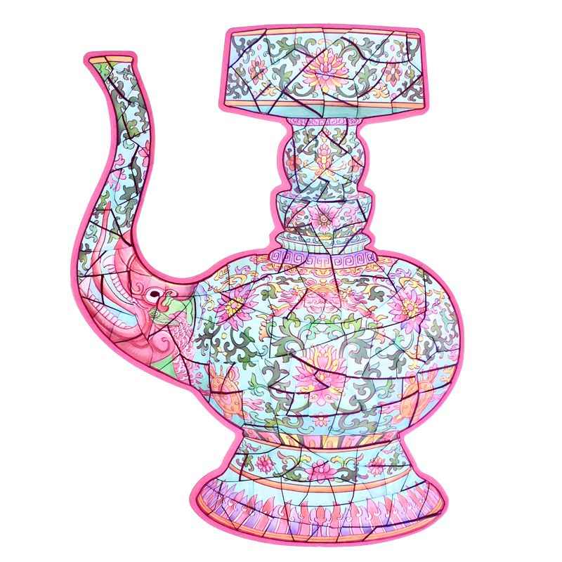 Plus Antique Restoration – 3D Miniature Scene Stickers – 6 Theme: Golden Bowl | Wishful Vase | Ancient Censer | Vintage Wine Pot | Blue-and-White Porcelain Vase | Phoenix Crown